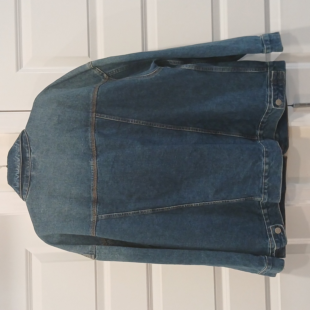 Asos Oversized Denim Jean Jacket Size US 10 - Picture 4 of 4